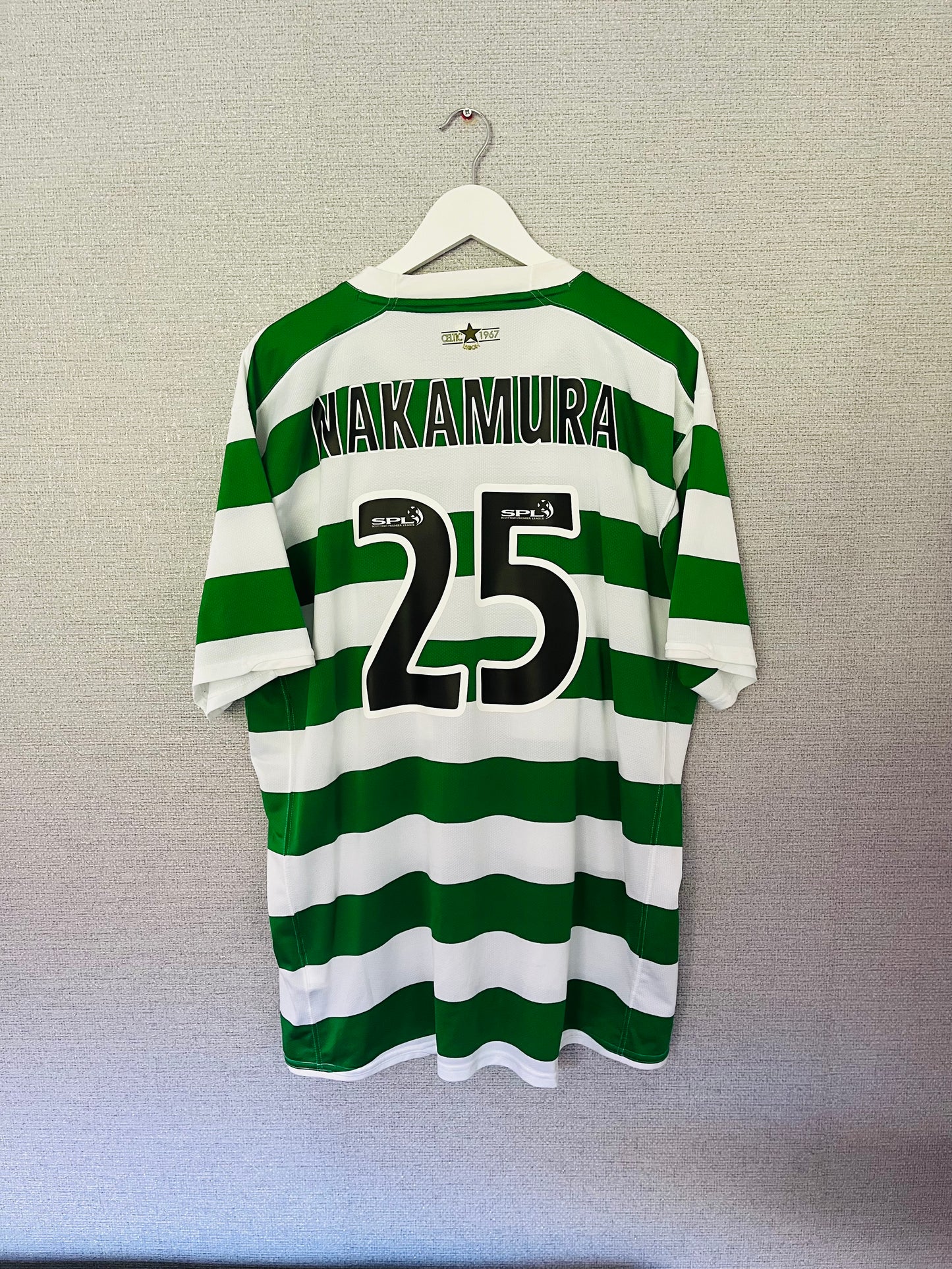 Glasgow Celtic home football shirt 2007/08 Nakamura XXL