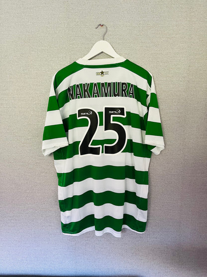 Glasgow Celtic home football shirt 2007/08 Nakamura XXL