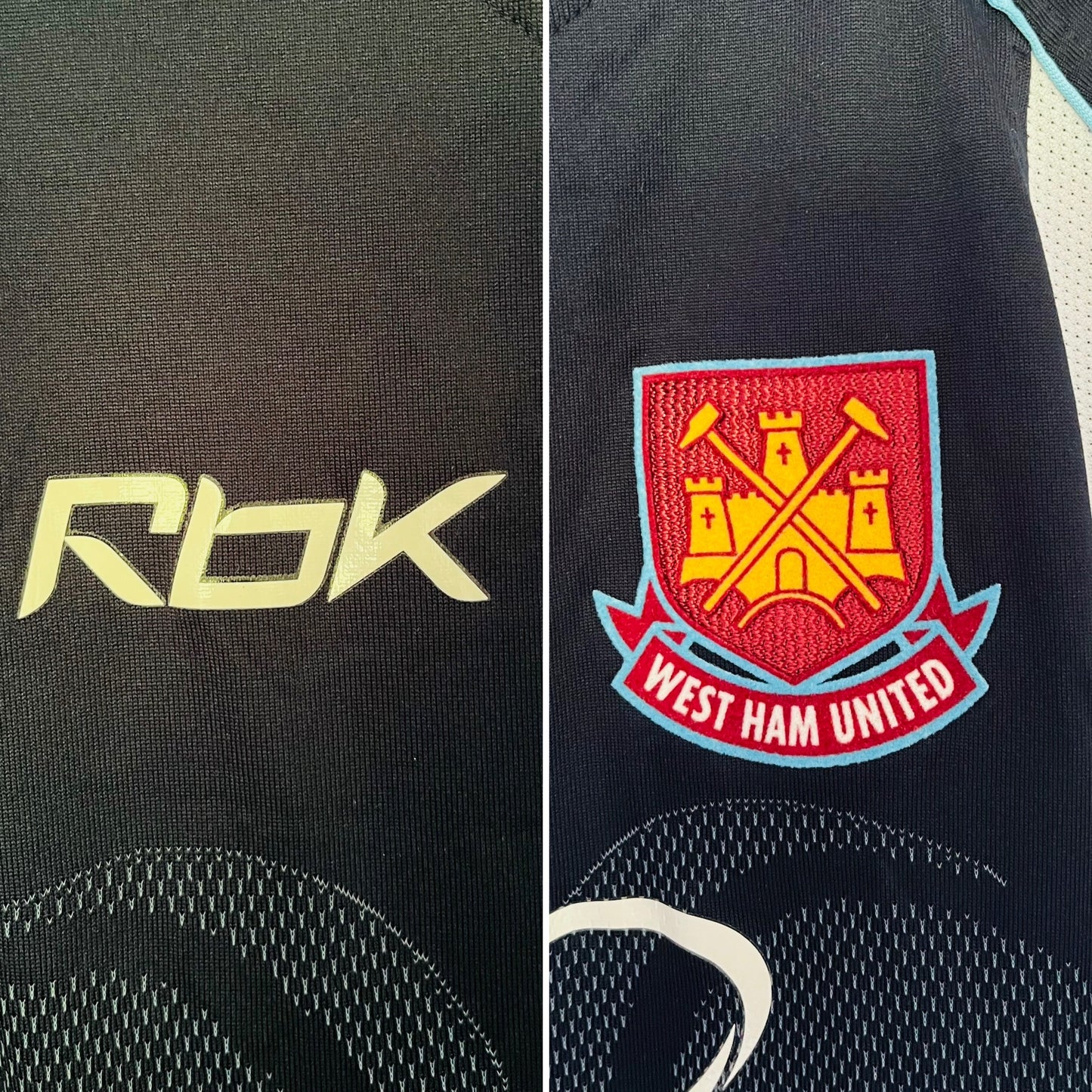 West Ham United away football shirt 2006/07 Sheringham Medium