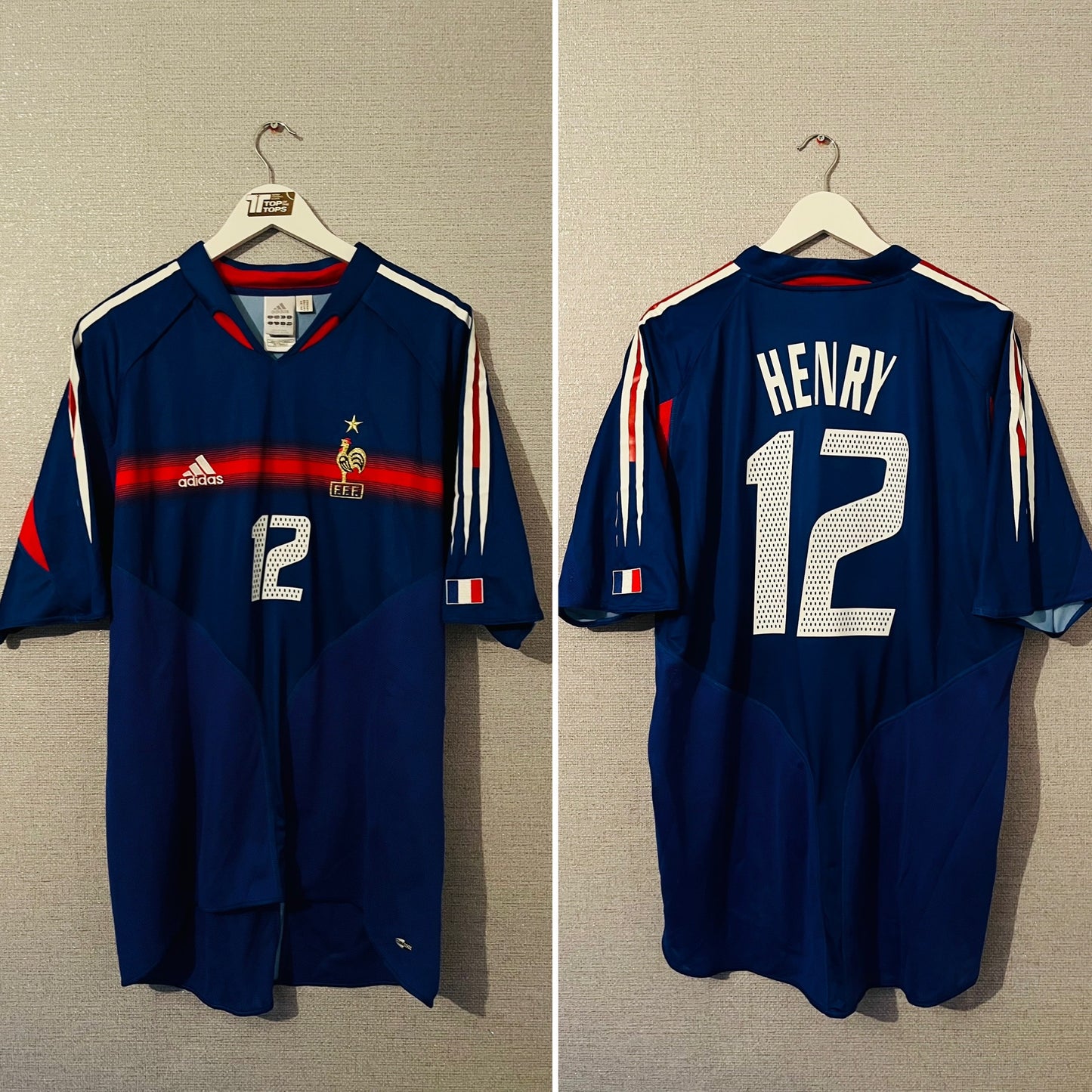 France home football shirt Euro 2004 Henry XL