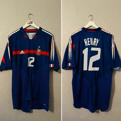 France home football shirt Euro 2004 Henry XL