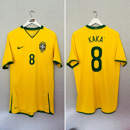 Brazil home football shirt 2008/10 Kaka XL