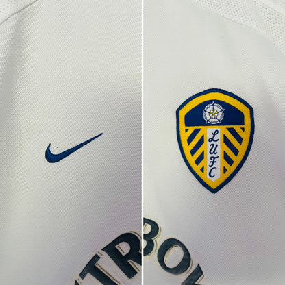 Leeds United home football shirt 2000/02 L/S Viduka XL