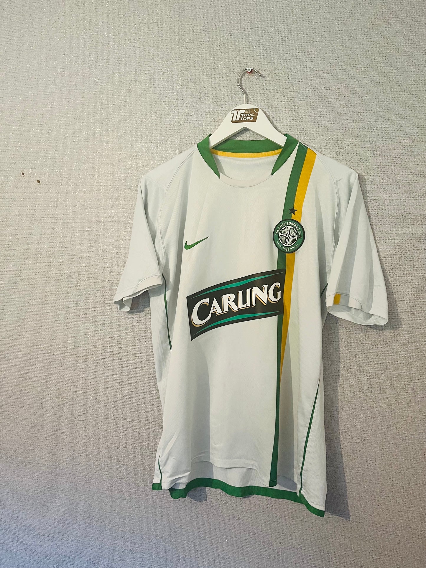 Glasgow Celtic away cup football shirt 2006/08 Nakamura large