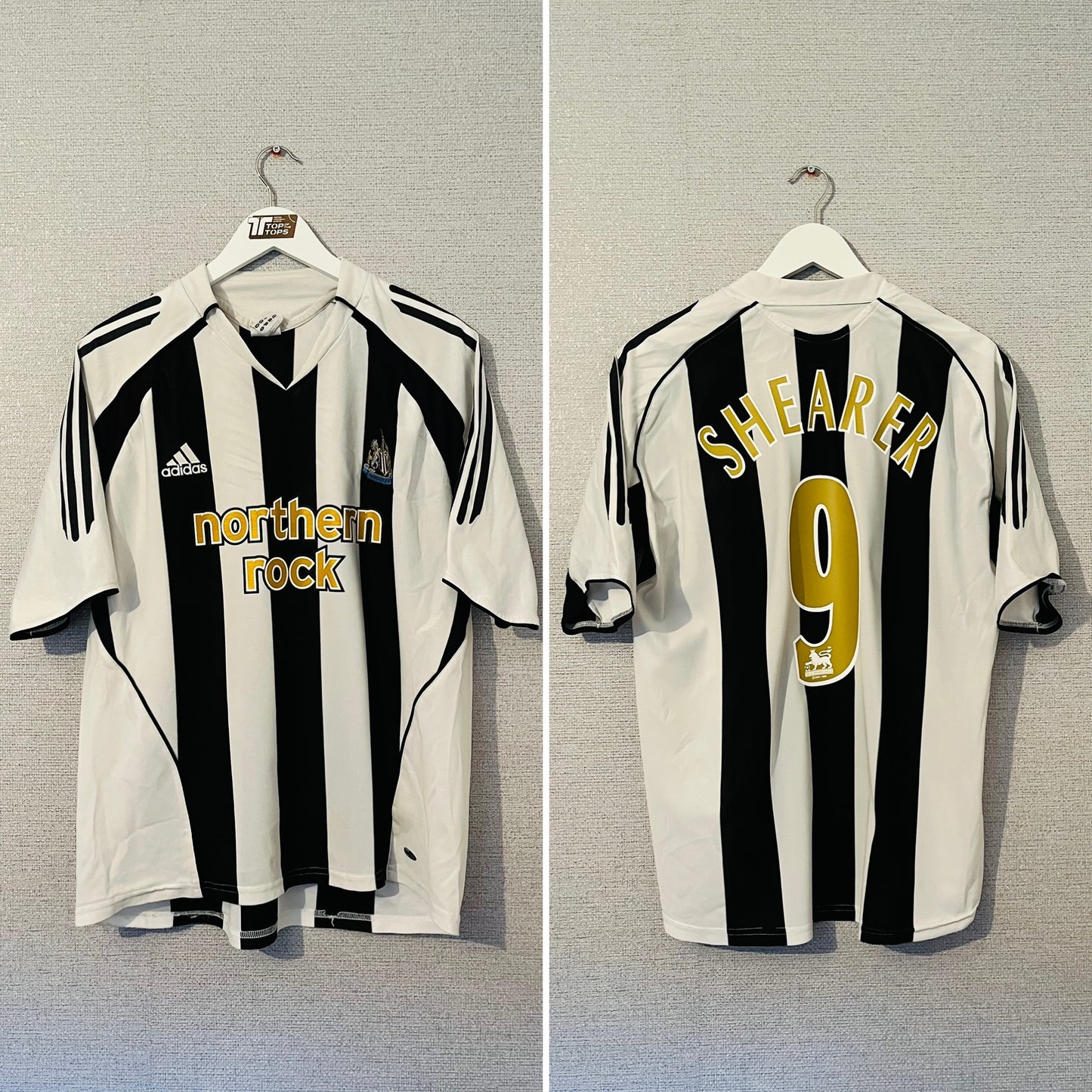 Newcastle United home football shirt 2005/07 Shearer Large