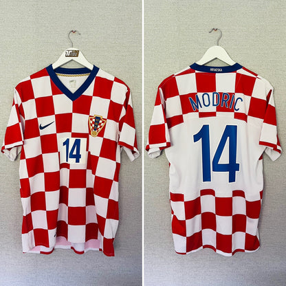 Croatia home football shirt Euro 2008 Modric Large
