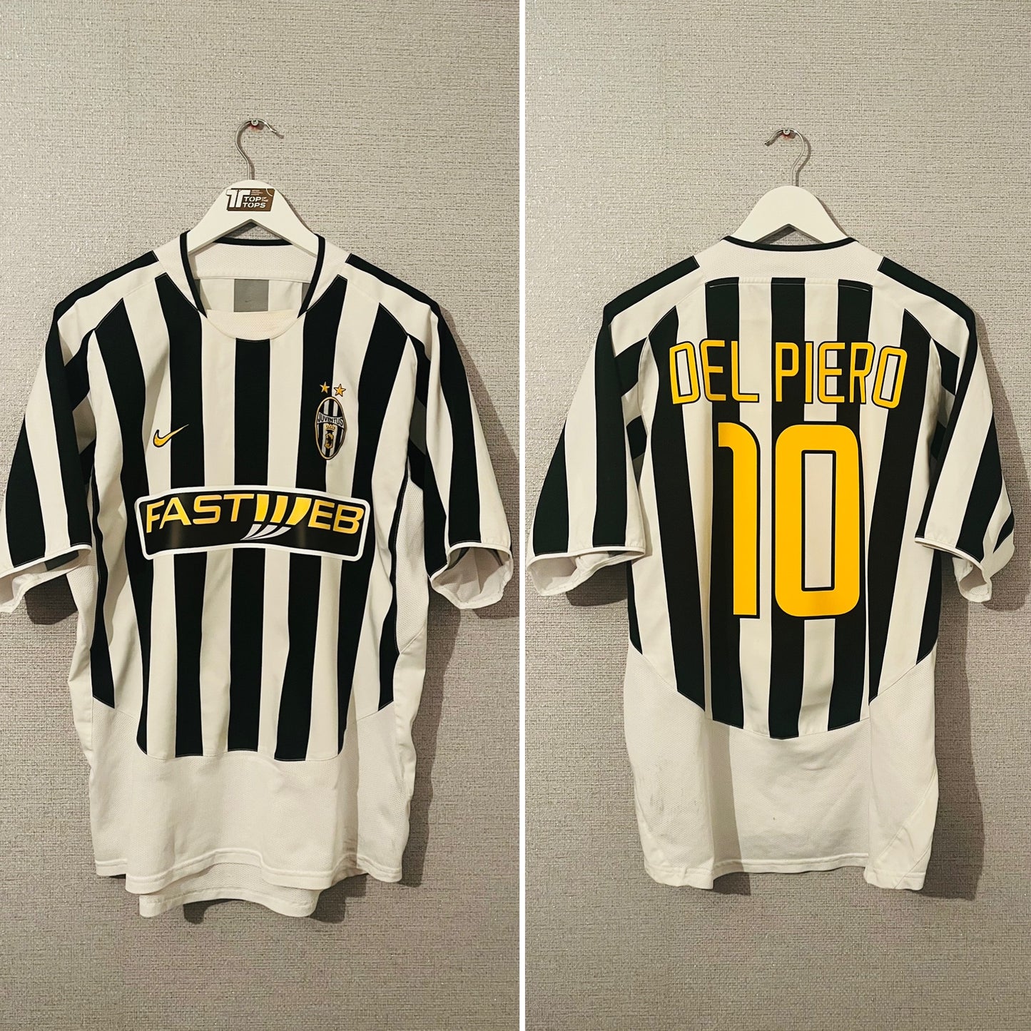 Juventus home football shirt 2003/04 Del Piero Large