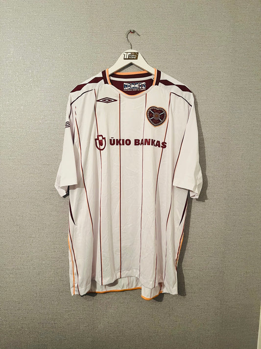 Heart of Midlothian Hearts away football shirt 2007/08 XXXL BNWTs