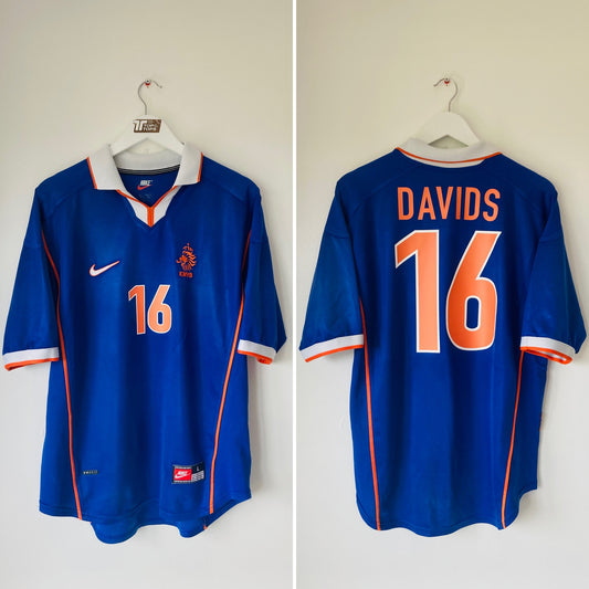 Holland Netherlands away football shirt 1998/99 Davids Large