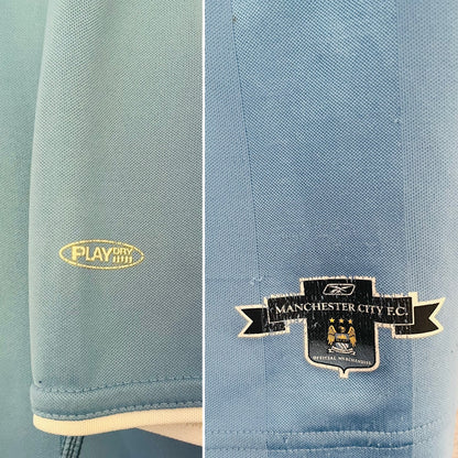 Manchester City home football shirt 2003/04 Wanchope XXL