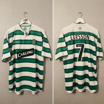 Glasgow Celtic home football shirt 2003/04 Larsson XXL