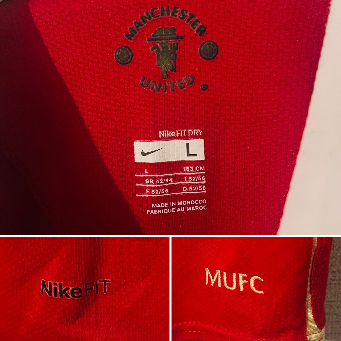 Manchester United home football shirt 2006/07 CR7 Large