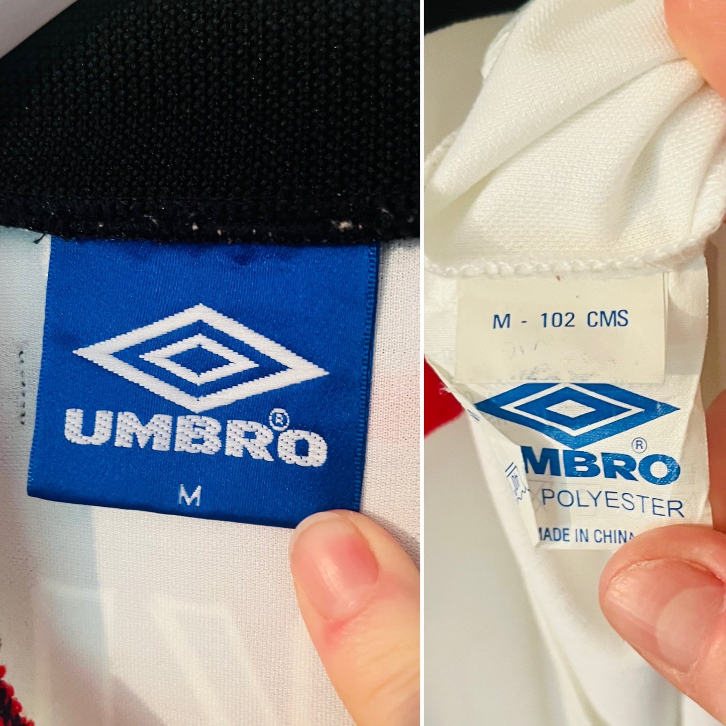 Manchester United away football shirt 1997/99 Beckham medium