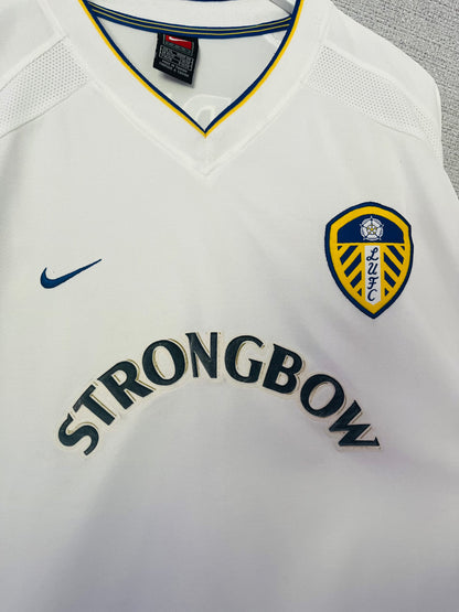 Leeds United home football shirt 2000/02 L/S Viduka XL