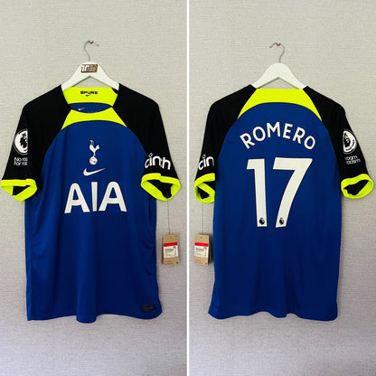 Tottenham Hotspur Spurs away football shirt 2022/23 Romero Large BNWTs