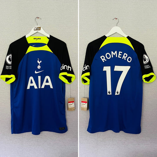 Tottenham Hotspur Spurs away football shirt 2022/23 Romero Large BNWTs