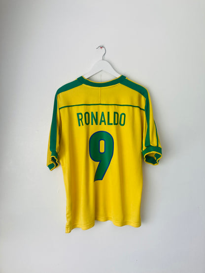 Brazil home football shirt         W/C 1998 Ronaldo Large