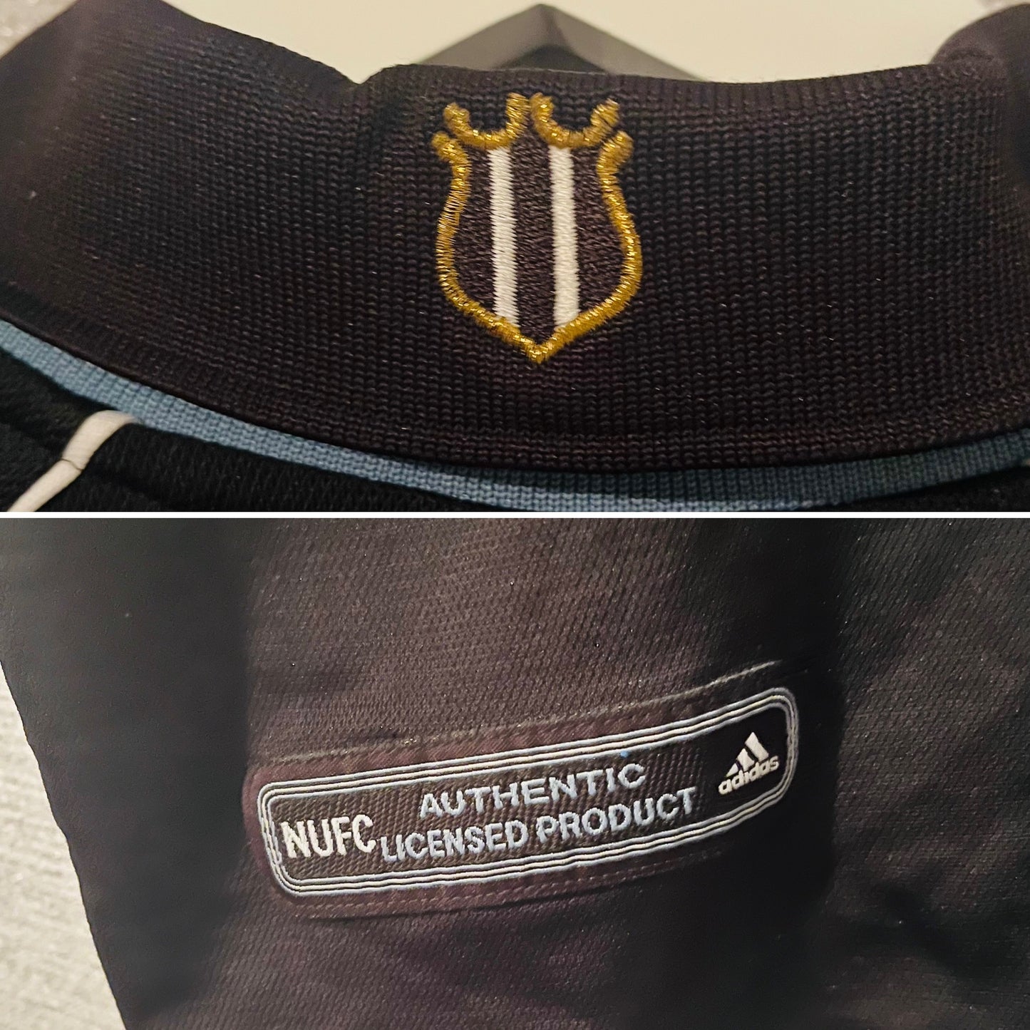 Newcastle United away football shirt 2000/01 Solano Medium