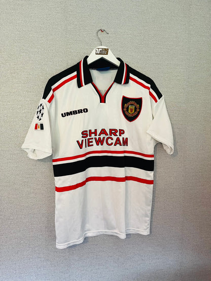 Manchester United away football shirt 1997/99 Beckham Medium