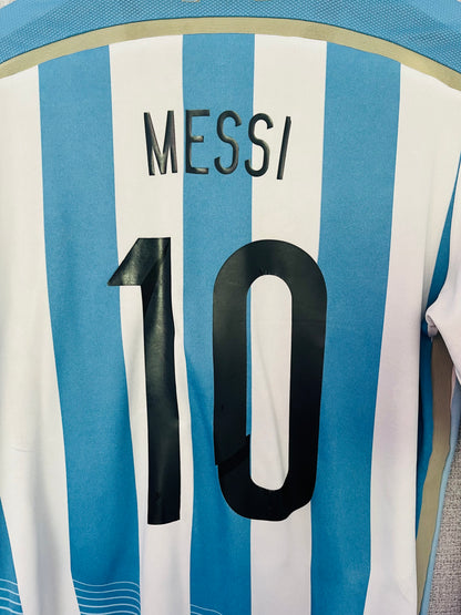 Argentina home football shirt     W/C 2014 Messi Medium