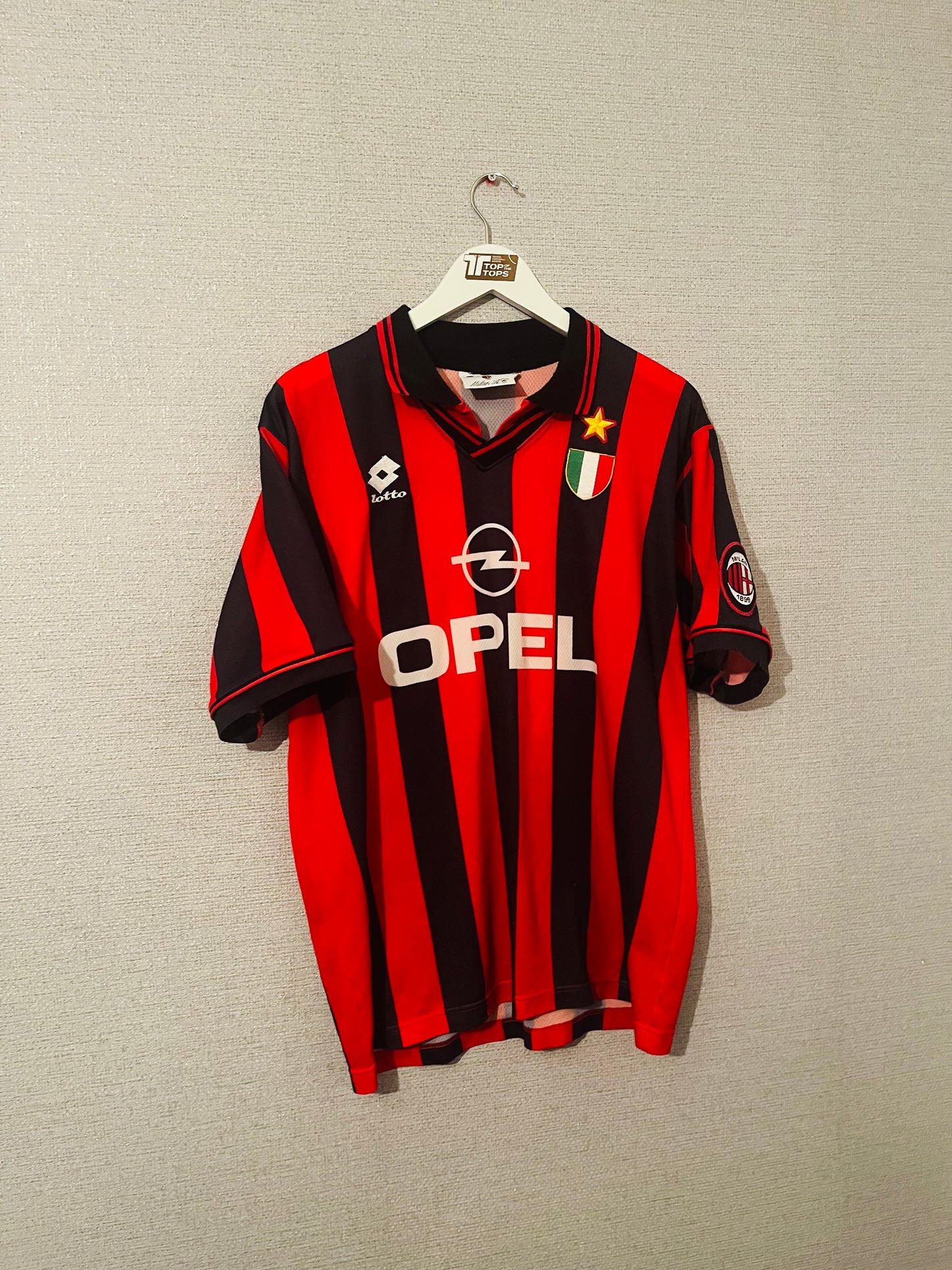 AC Milan home football shirt 1996/97 Boban Large