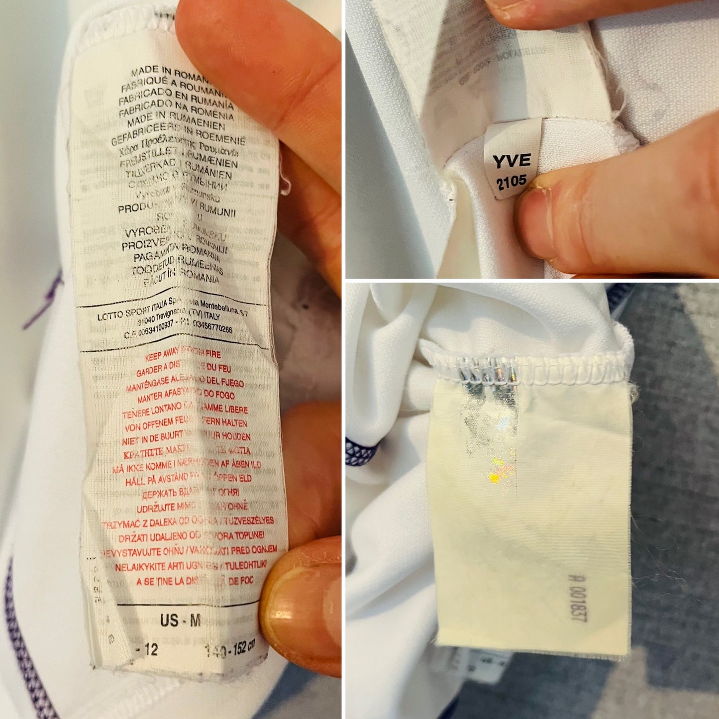 Fiorentina away football shirt 2006/07 Toni Medium