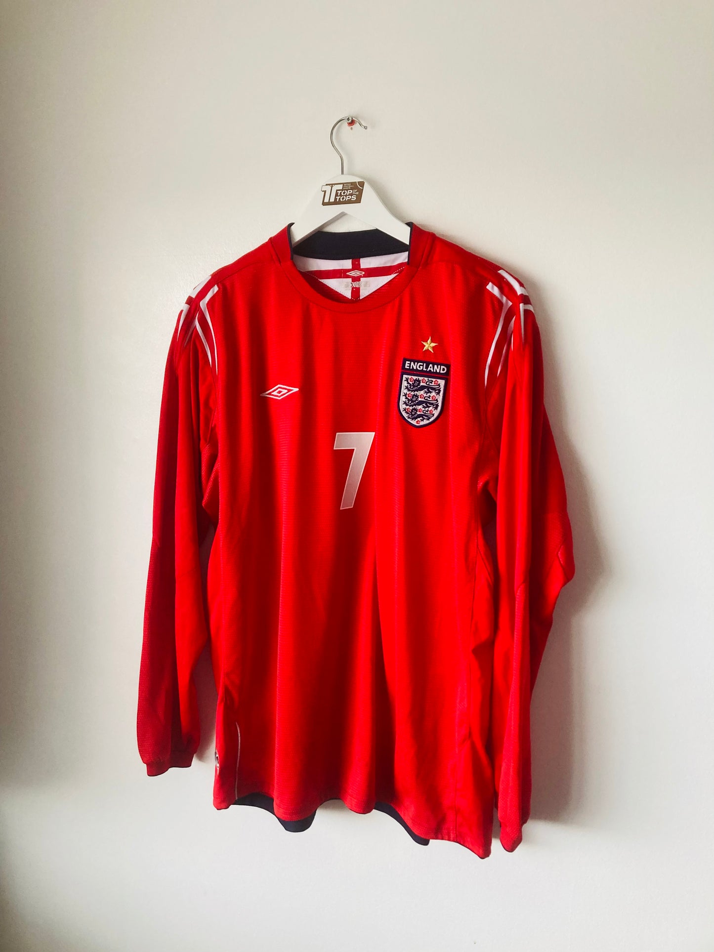 England away football shirt 2004/06 Beckham XL
