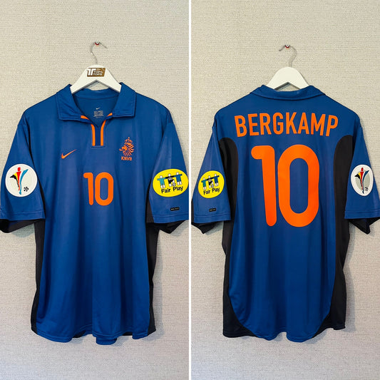Holland Netherlands away football shirt Euro 2000 Bergkamp Large
