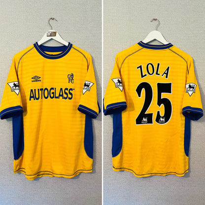 Chelsea away football shirt 2000/02 Zola XL
