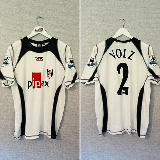 Fulham home football shirt 2006/07 Volz Medium