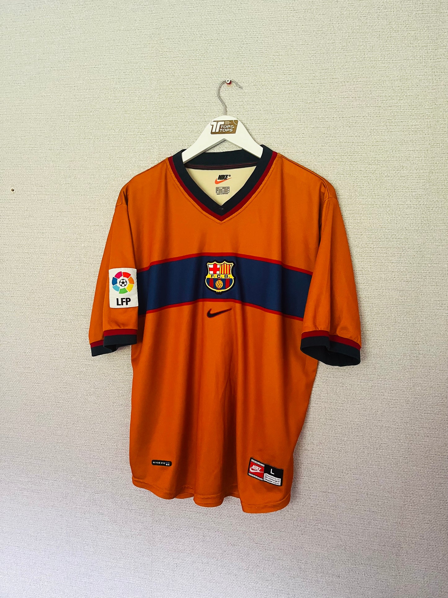 Barcelona away football shirt 1998/99 Luis Enrique Large