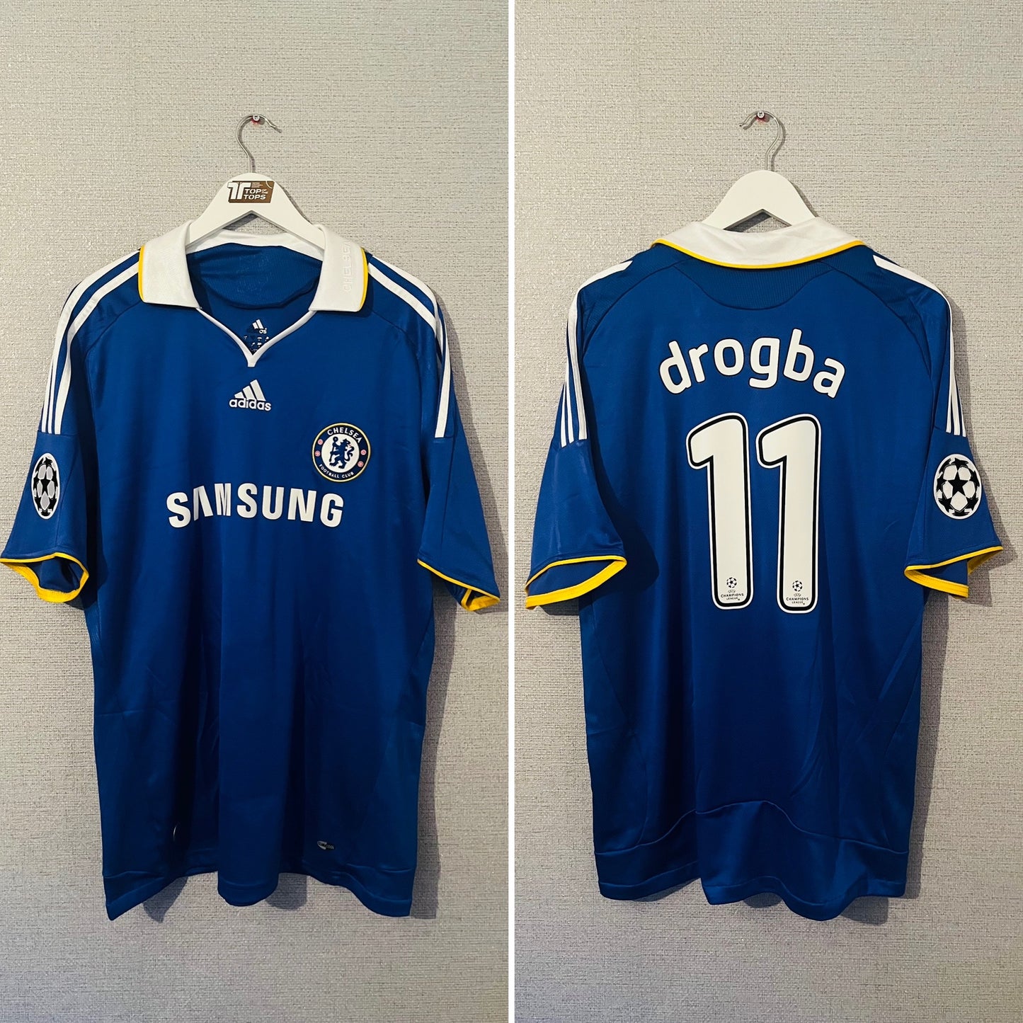 Chelsea home football shirt 2008/09 Drogba XL