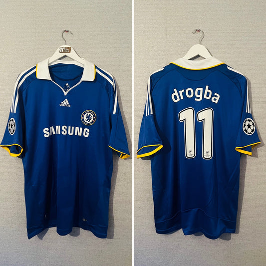 Chelsea home football shirt 2008/09 Drogba XL