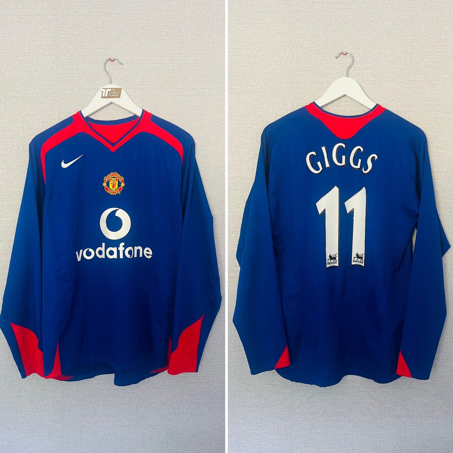 Manchester United away football shirt 2005/06 Giggs Medium