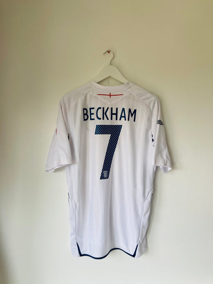England home football shirt 2007/09 Beckham Large