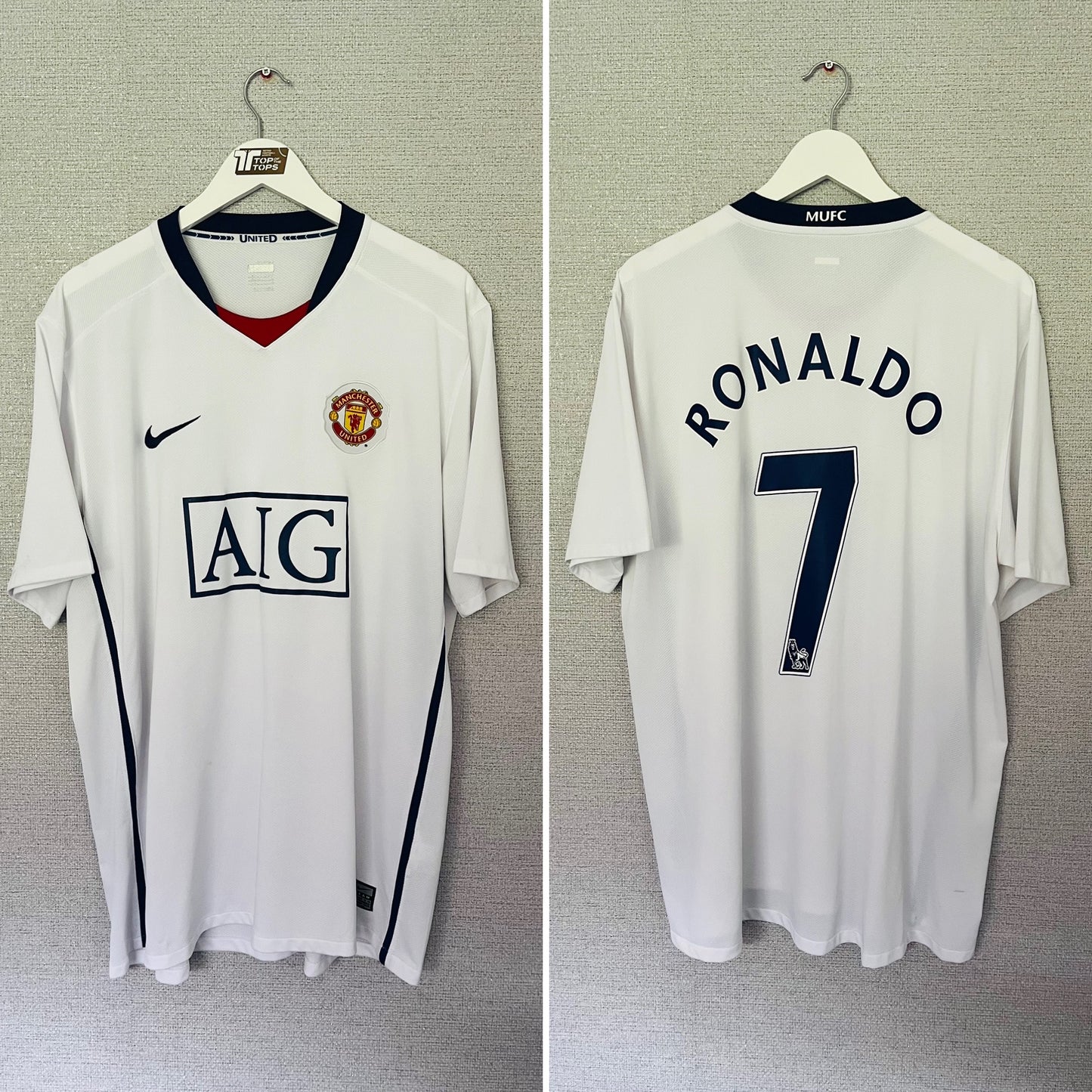 Manchester United away football shirt 2008/09 CR7 XXL