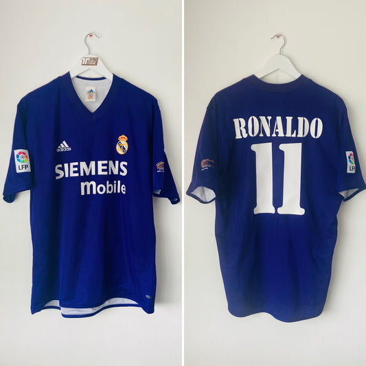 Real Madrid third football shirt 2002/03 Ronaldo Large