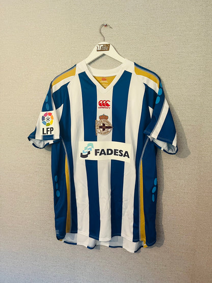 Deportivo La Coruna home football shirt 2007/08 Valeron Large