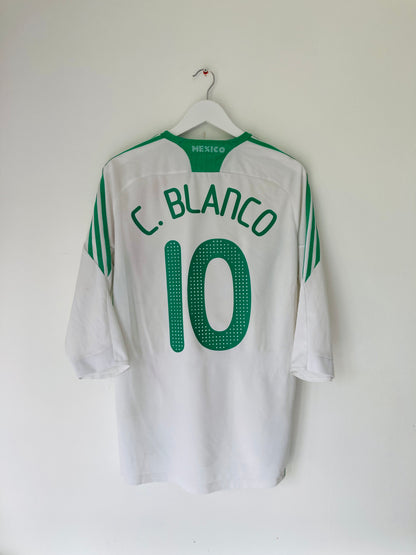 Mexico away football shirt 2008/09 Blanco medium