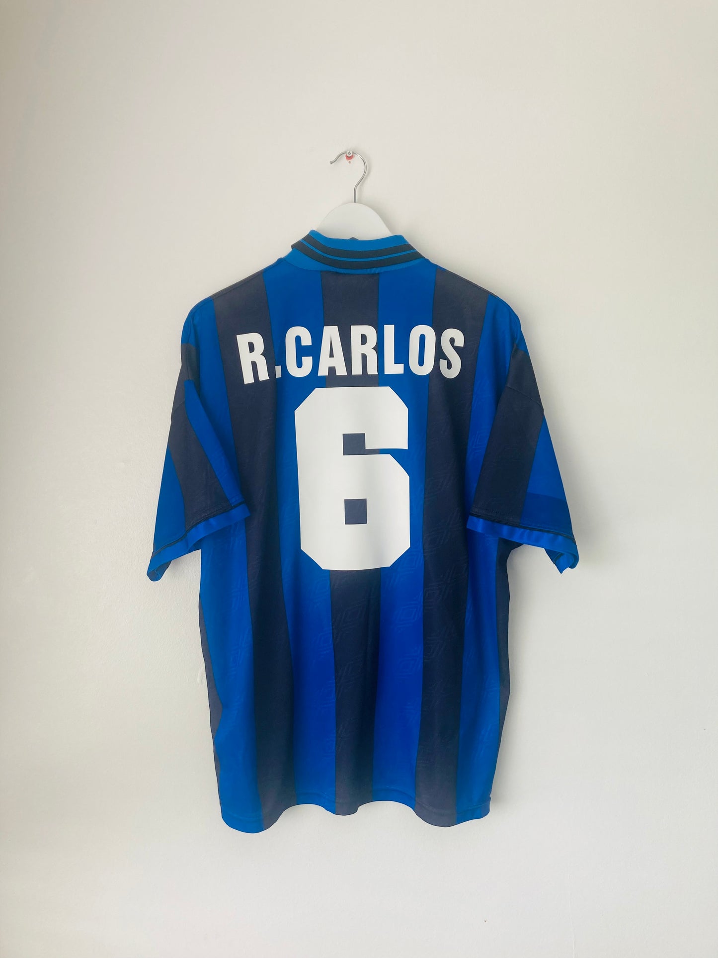 Inter Milan home football shirt 1995/96 Carlos Large