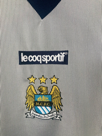Manchester City away football shirt 2001/02 Goater Medium