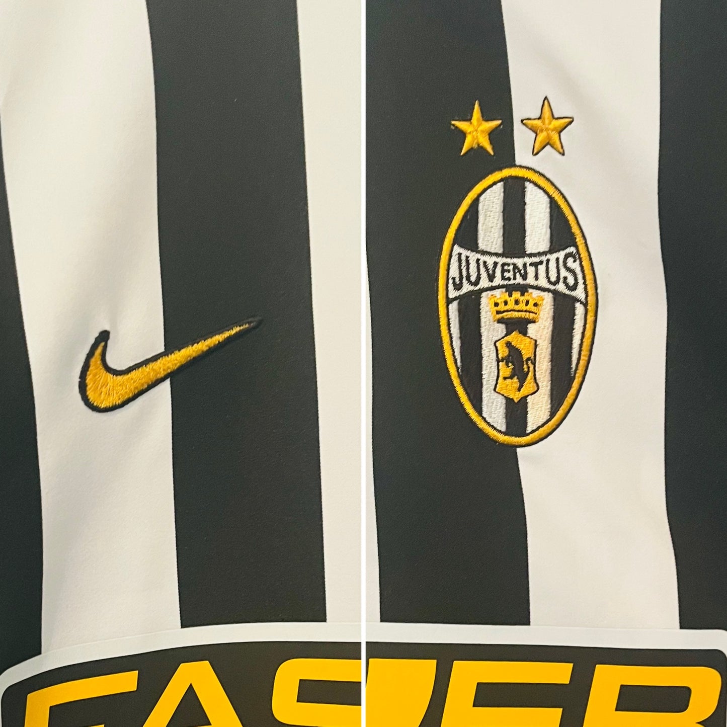 Juventus home football shirt 2003/04 Nedved XL