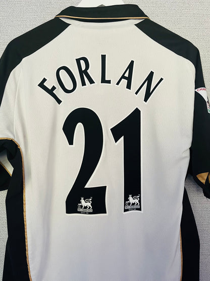Manchester United away reversible football shirt 2001/02 Forlan Large