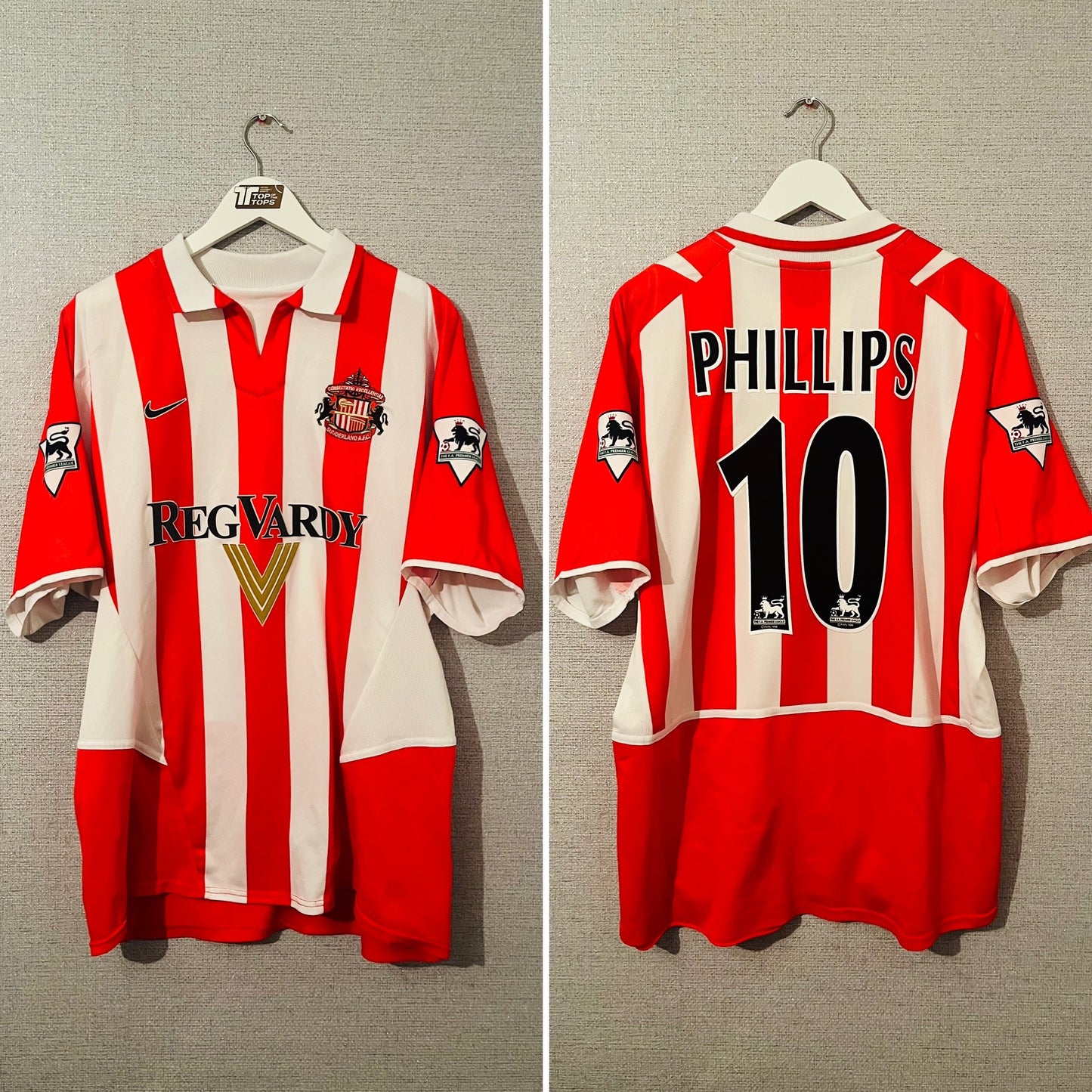 Sunderland home football shirt 2002/04 Phillips XL
