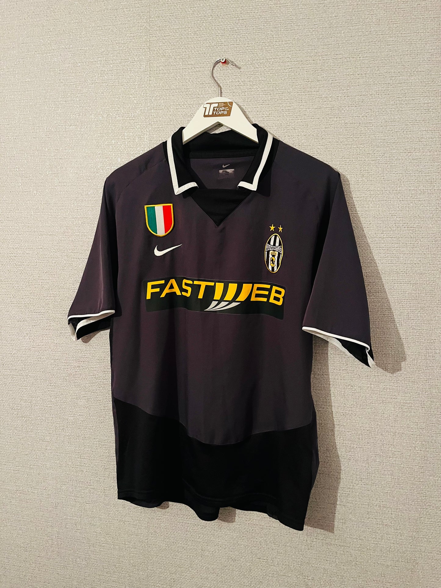 Juventus third football shirt 2003/04 Trezeguet Medium