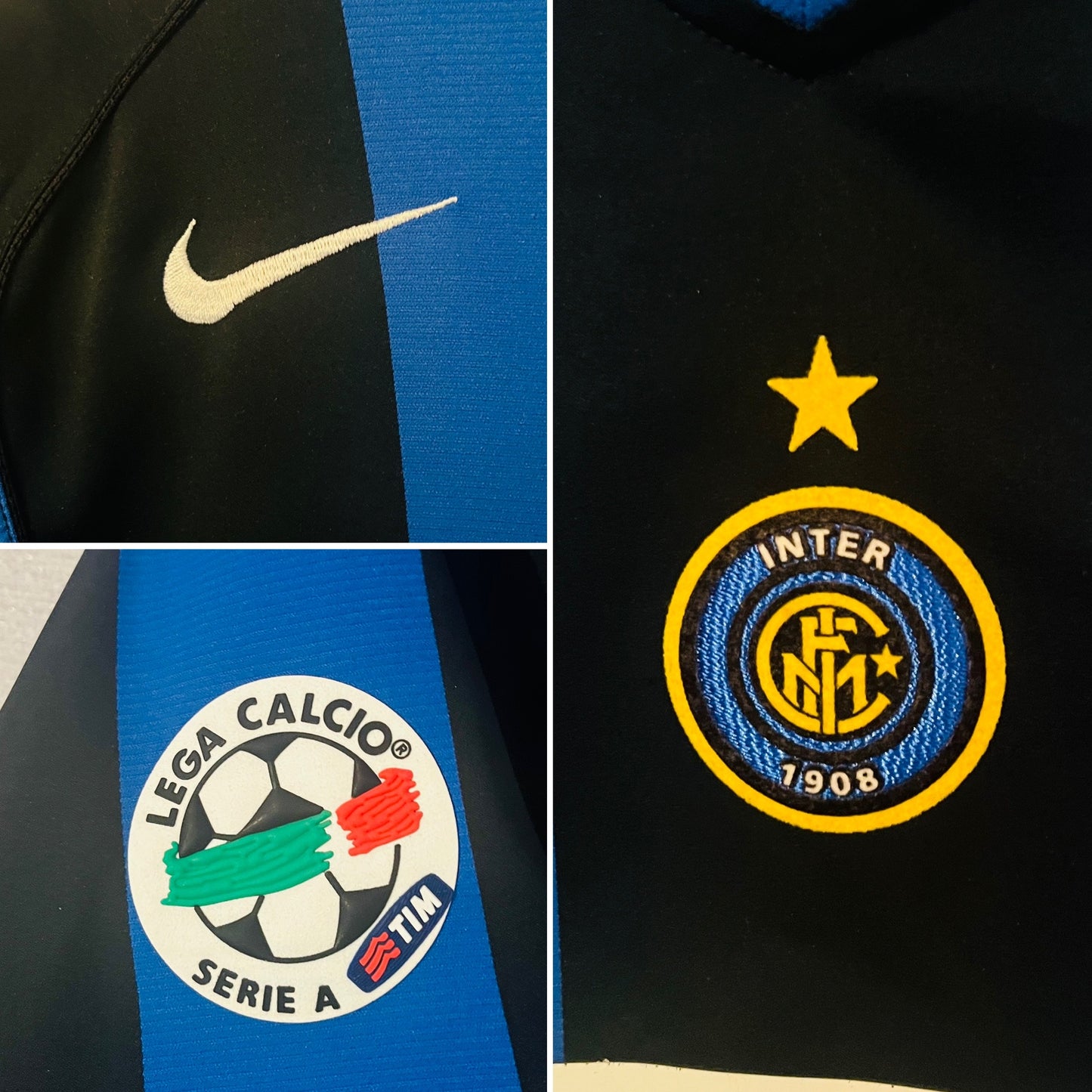 Inter Milan home football shirt 2004/05 Adriano Medium