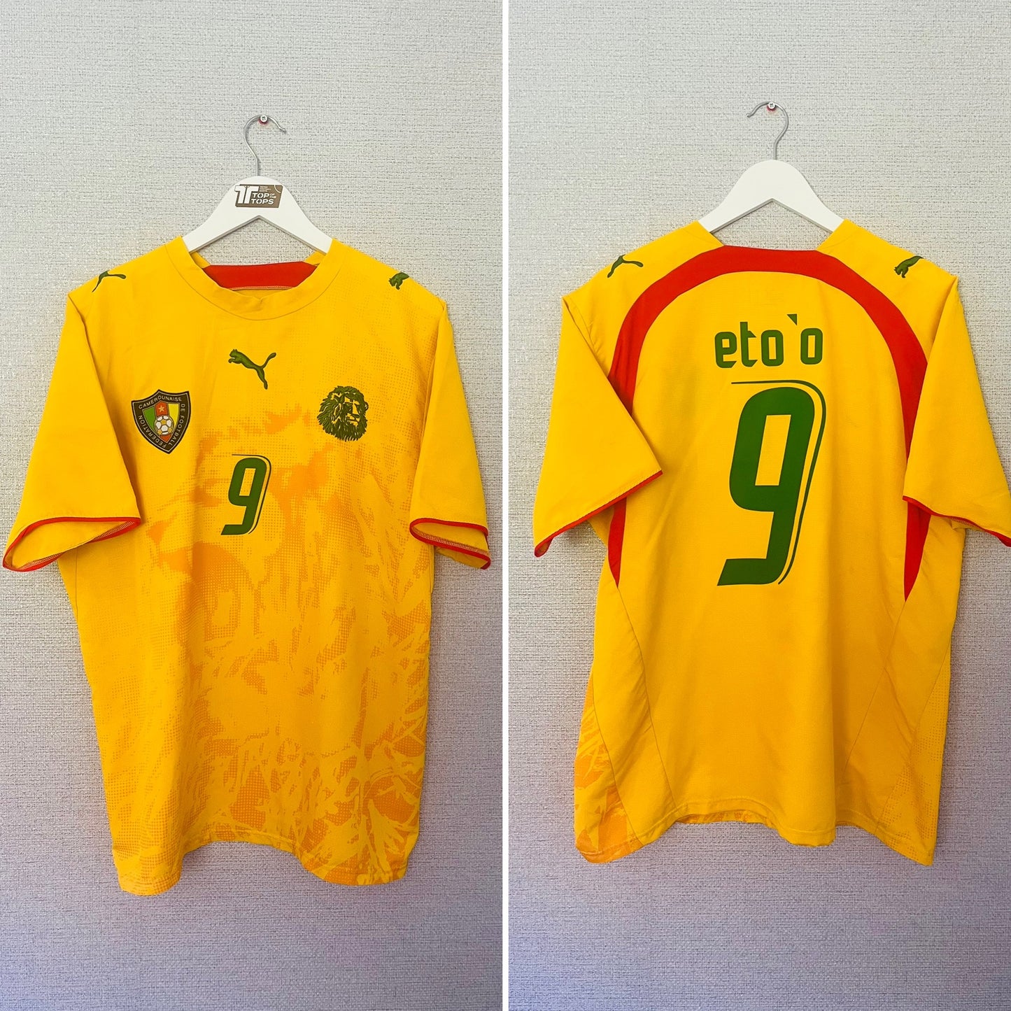 Cameroon away football shirt 2006/08 Etoo Large