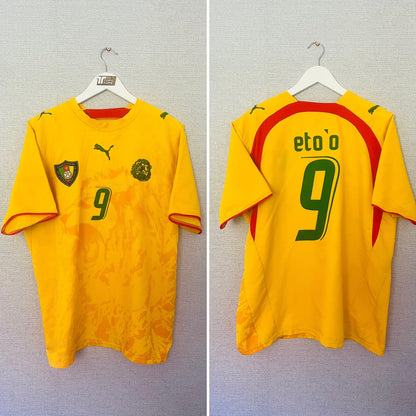 Cameroon away football shirt 2006/08 Etoo Large