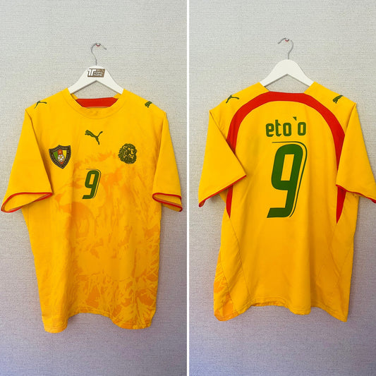 Cameroon away football shirt 2006/08 Etoo Large