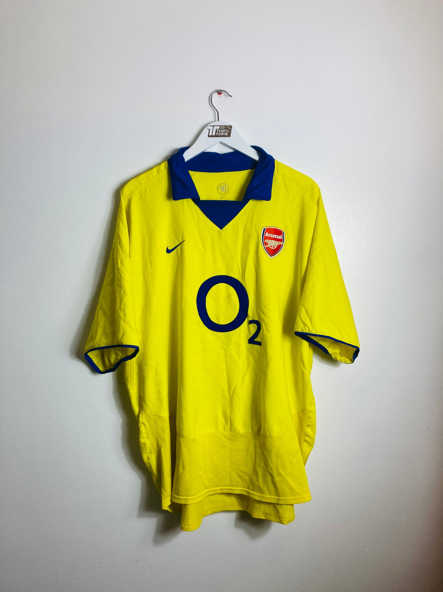 Arsenal away football shirt 2003/04 Kanu XXL
